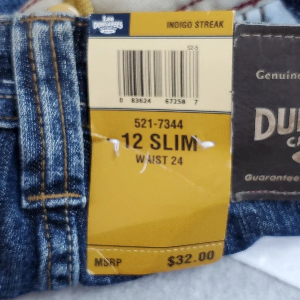 VINTAGE Lee Boys Shorts 12 SLIM Blue Denim Cargo Grunge Skater Dungarees Y2K NWT